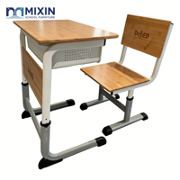 Bureau d'élève pour l'école primaire des Philippines, mobilier de classe pour l'école primaire, table d'étude pour élèves, table en bois à hauteur réglable