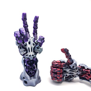 Ornement de main mécanique bionique cyberpunk imprimé en 3D, modèle de bras de robot entièrement articulé, support de bureau, cadeau créatif - Product Image 2