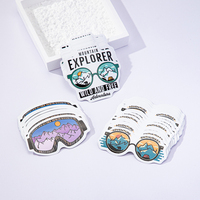 Autocollant adhésif de logo personnalisé luxueux étiquette de bagage décorative au Laser arc-en-ciel brillant PP PVC vinyle étiquette de remerciement pour l'artisanat