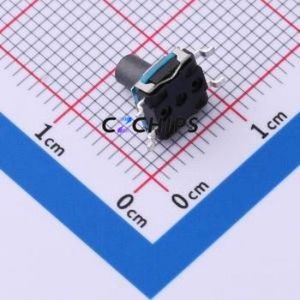 GT-TC128B-H072BB-L3 Tactile Switch SMD,6.2x6.2mm Switch Single Pole Single Throw Round Button 1.8N Vertical Mount - Product Image 2