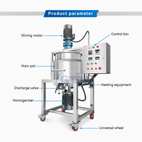 Usine directe de qualité supérieure 500L beurre d'arachide mélange faisant la machine sirop tomate ketchup Sauce mélangeur ligne de production alimentaire sirop faisant la machine