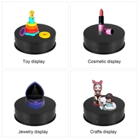 Plateau tournant électrique pour photographie, 4 vitesses, 15 cm, support de présentation rotatif à 360°, matériau ABS, charge USB, capacité de charge de 3 kg, pour bijoux