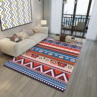 Tapis moderne de luxe 3D à effet d'illusion optique, antidérapant, à poils longs, rembourré, lavable, pour salon, chambre à coucher