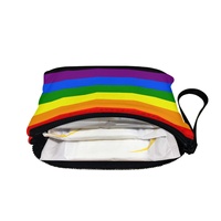 Porte-monnaie pliable personnalisé à thème arc-en-ciel gay « Victoires sur le SIDA » imprimé, pour le transport de poche, le rangement dans les sacs, et l'organisation des affaires diverses dans les tiroirs de dortoir