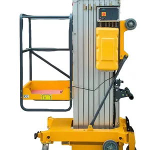 Single Column Single Mast Hydraulic Aluminum Alloy Lifting Platform Mobile Small Lift