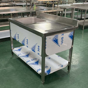 Fregadero de cocina de un solo cuenco de estilo europeo de lujo Fregadero de mesa de gran oferta de acero inoxidable para hoteles y restaurantes - Product Image 1