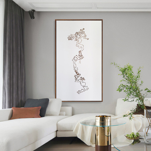 Décoration d'intérieur waibi sibi grande peinture giclée peinture abstraite encadrée imprimée art mural - Product Image 2