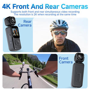 Meilleures ventes : Caméras doubles 4K avec objectif fisheye 130° °   Grand angle 1,5 pouce IPS 180 °   Rotation gauche-droite avec vision nocturne Nouvelle version - Product Image 3