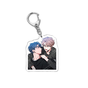 พวงกุญแจอะคริลิคการ์ตูนรูปสุนัขคู่รัก BL ซีรีส์อนิเมะ ของตกแต่งกระเป๋าเป้สะพายหลัง - Product Image 3