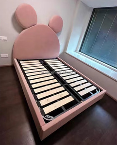 Popolare coniglietto grandi orecchie per bambini letto moderno carino <span class=keywords><strong>principessa</strong></span> ragazze letto di alta qualità camera da letto singolo e doppio tessuto adorabile letto per bambini - Product Image 5