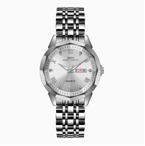 Montre-bracelet de luxe pour femme <span class=keywords><strong>IBSO</strong></span> en acier inoxydable, mouvement à quartz original, miroir losange, étanche multi-angles, cadran en verre lumineux - Product Image 3