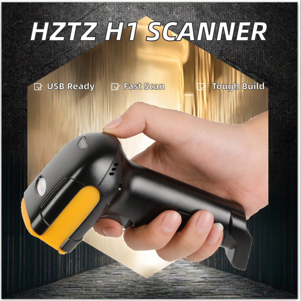 USB Wired 2D Barcode Scanner Ready for PDF417 & QR Codes for Warehouse ...