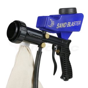 Pistolet de sablage pneumatique Lematec, capacité 600cc, pression de travail 90-150 PSI, outil de sablage sans poussière - Product Image 1