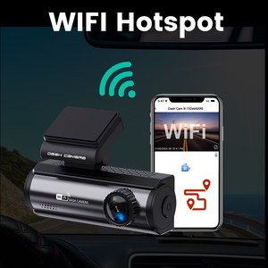 Caméra embarquée 3,2 pouces 4K avec Wifi intégré, contrôle par application, capteur G, enregistrement GPS, vision nocturne WDR, mode stationnement - Product Image 3