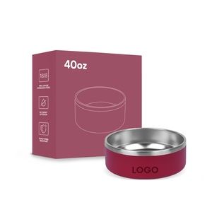 Mangkuk Anjing Stainless Steel 304 Lapis Ganda Tebal Khusus dengan Alas Anti Selip dan Kapasitas Besar untuk Memberi Makan Hewan Peliharaan - Product Image 5