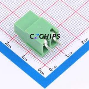 XY129V-B-5.08-2P Screw Terminal Block Through hole Component (THT),P=5.08mm Connector 1x2P 5.08mm Green Through Hole - Product Image 2