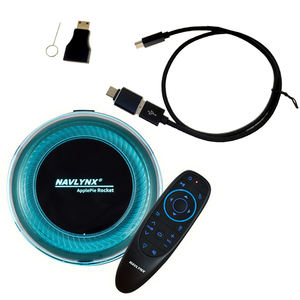 Boîte AI ApplePie Rocket CarPlay, adaptateur sans fil CarPlay Android Auto, dongle Plug and Play, vidéo <span class=keywords><strong>YouTube</strong></span>, 8+128, 5G LTE, GPS, WIFI - Product Image 1