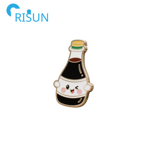 Pin de solapa esmaltado de fábrica con logotipo personalizado, diseño de comida (Salmón, Sushi, Shoyu, Pescado, Salsa de Soja) y temática Yummy Dim Sum Soymate, insignia, broche, regalos - Product Image 6
