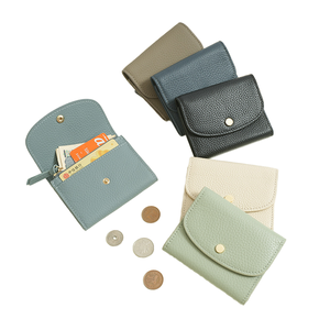 Nueva Cartera de Cuero Genuino para Mujer NEXXGEN, Tarjetero Grande, Monedero con Cierre de Botón, 30MM - Product Image 1