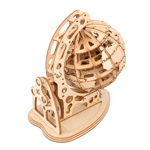 <span class=keywords><strong>Globe</strong></span> en bois de style Montessori, <span class=keywords><strong>puzzle</strong></span> <span class=keywords><strong>3D</strong></span> éducatif à faire soi-même, dessin animé, ornements de haute qualité, objets de collection, jouets faits à la main - Product Image 5