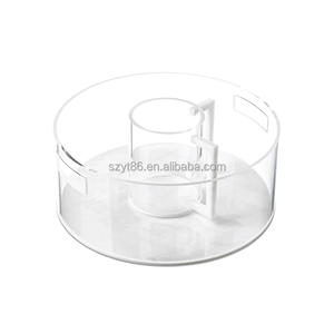 حامل أكواب من الأكريليك الفضي المزخرف بالليزر مجموعة أوعية غسيل يهودية من اللوسيت - Product Image 4