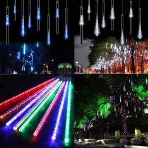 Lumière LED de douche de pluie de météores colorées pour IP65 imperméable extérieur pour les fêtes de vacances Festivals de rue d'arbre de Noël - Product Image 3