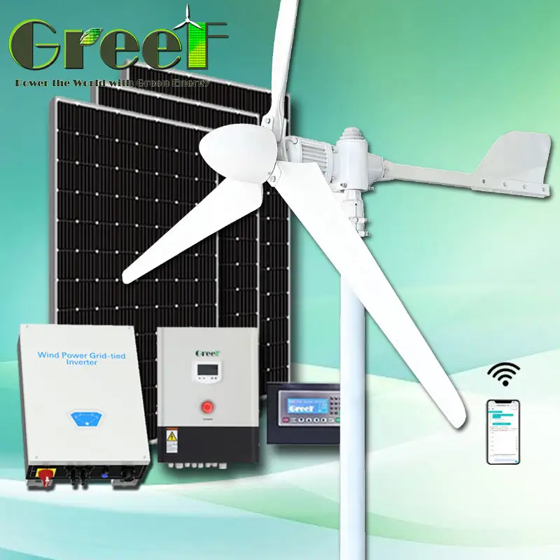 15kw Alternative Energy 3 Phase Off Grid Energy Complete Horizontal Axis Wind Generator Made In China