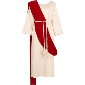 Costume complet de Jésus-Christ biblique religieux pour homme avec barbe et perruque Halloween TRAD-009 - Product Image 6