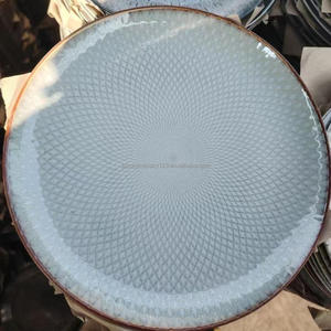 Vajillas a buon mercato all'ingrosso glassa reattiva ceramica piatti Stock piatto ceramica - Product Image 4