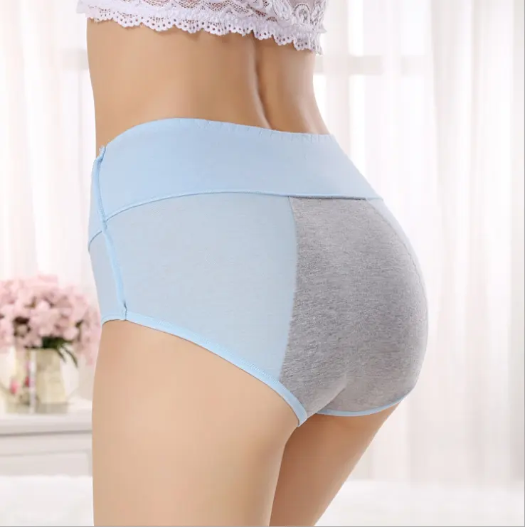 Women Underwear Full Protection seamless Menstrual briefs Washable Incontinence leakproof reuser 4 Layers Period Panties