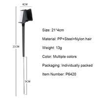 Peigne à cheveux en nylon 3 en 1 de conception nouvelle de l'usine Wanmei, outils de coiffure personnalisés, brosse à queue de rat pour le contrôle des bords pour femmes