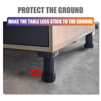 Pieds de meuble réglables en plastique robuste au design moderne pour hôpitaux, hôtels, chambres à coucher - Couleur personnalisable disponible