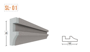 Lignes décoratives en mousse EPS pour murs extérieurs, garnitures de fenêtres de villa, moulures de plinthe, sculptures en relief, traitements de bordures contemporains - Product Image 2