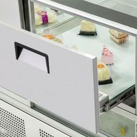 Nouvelle vitrine réfrigérée moderne pour pâtisserie, avec porte coulissante en verre, petite vitrine réfrigérée pour chocolat, vitrine carrée pour gâteaux