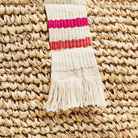 Sac fourre-tout en paille tressée pour femmes, rayures colorées, été, voyage, shopping, sac de plage personnalisé en raphia