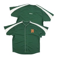 Seragam Baseball Streetwear Pria Custom Berkualitas Tinggi, Pakaian Longgar Oversize, Jersey Baseball Jahitan Kosong
