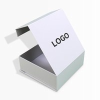 Boîte cadeau de luxe personnalisée pour montres, bijoux et cosmétiques, en carton rigide blanc, forme livre, avec couvercle magnétique, gaufrage et doublure en éponge