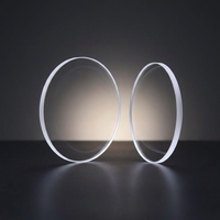 Plaque de verre optique en saphir rond OEM avec revêtement antireflet, fenêtre optique infrarouge