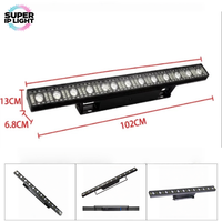 Barre lumineuse LED 120W à pixels RGB 3-en-1, source lumineuse 12x3W à faisceaux haute intensité, contrôle DMX RDM pour scène/DJ/club/spectacle
