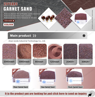 Sable de grenat super fin 30-60 #   20-40 #   Pierre de grenat rouge brut, abrasif de grenat pour sablage, granulométrie 80, grenat de rivière
