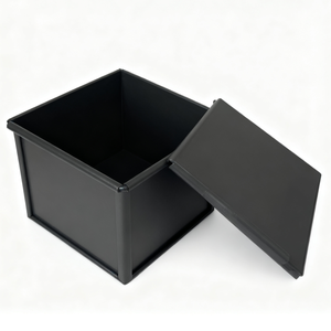 Boîte à pain antiadhésive de qualité alimentaire-Aluminium avec couvercle Passe au four Écologique Empêche le fond détrempé Passe au lave-vaisselle - Product Image 1