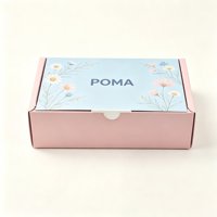 Boîte Cadeau Personnalisée pour Papeterie et Souvenirs, Boîte d'Expédition en Papier à Double Compartiment avec Deux Séparations