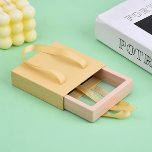 Boîte cadeau en papier avec logo personnalisé pour bijoux, emballage tiroir pour colliers, bracelets, bagues - Boîtes haut de gamme pour présentation et rangement - Product Image 6