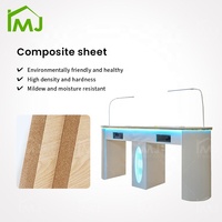 Meubles de salon modernes, bureau de maquillage et de manucure, collecteur de poussière, rangement, table à ongles double