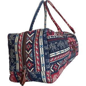 Yoga Mat <b>Duffle</b> <b>Bag</b> Patterned <b>Canvas</b> With Pocket and Zipper - Product Image 3