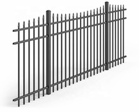 Panneau de clôture de jardin en fer forgé Modélisation 3D Conception de garde-corps de sécurité pour l'extérieur Treillis et portes de clôture de haute qualité