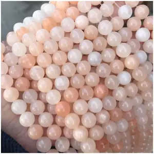 Gros Jade Oeil de Tigre Améthyste Tourmaline Lave Agate Perles Cristal Naturel Pierre Précieuse Perles pour la Fabrication de Bijoux 4-12mm
