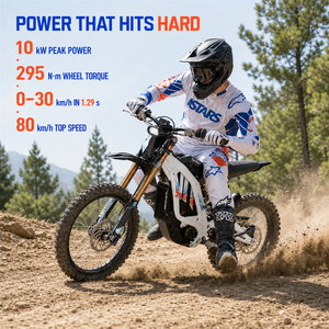 Ready to Ship 2026 Light X Dirt Bike <b>72V</b> 35Ah 10kW 80km/h US UK AU Warehouse Fast DDP Shipping Motorcycle - Product Image 2