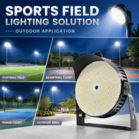 كشافات LED دائرية للملاعب بقوة 1000 واط مع واقي مضاد للوهج لأعمدة الإنارة العالية في الملاعب، ضمان 5 سنوات