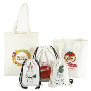 Customized Logo Printed Eco-Friendly Fashion Gift Canvas Cotton Double Rope Handbag Shoe Packaging Dust-Proof <b>Drawstring</b> Bag - Product Image 5